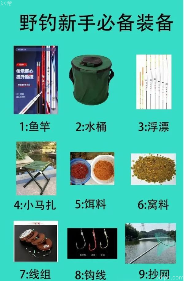 新手钓鱼装备