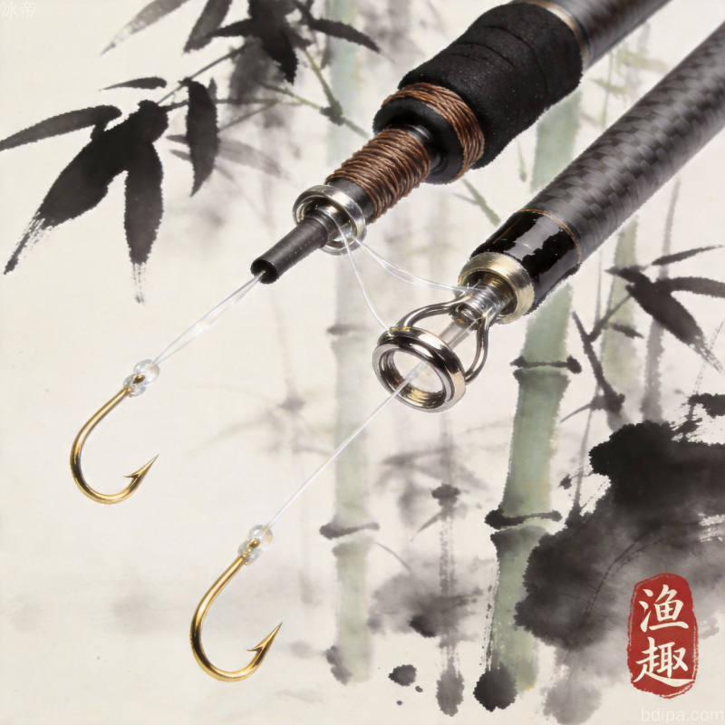 钓鱼竿展示