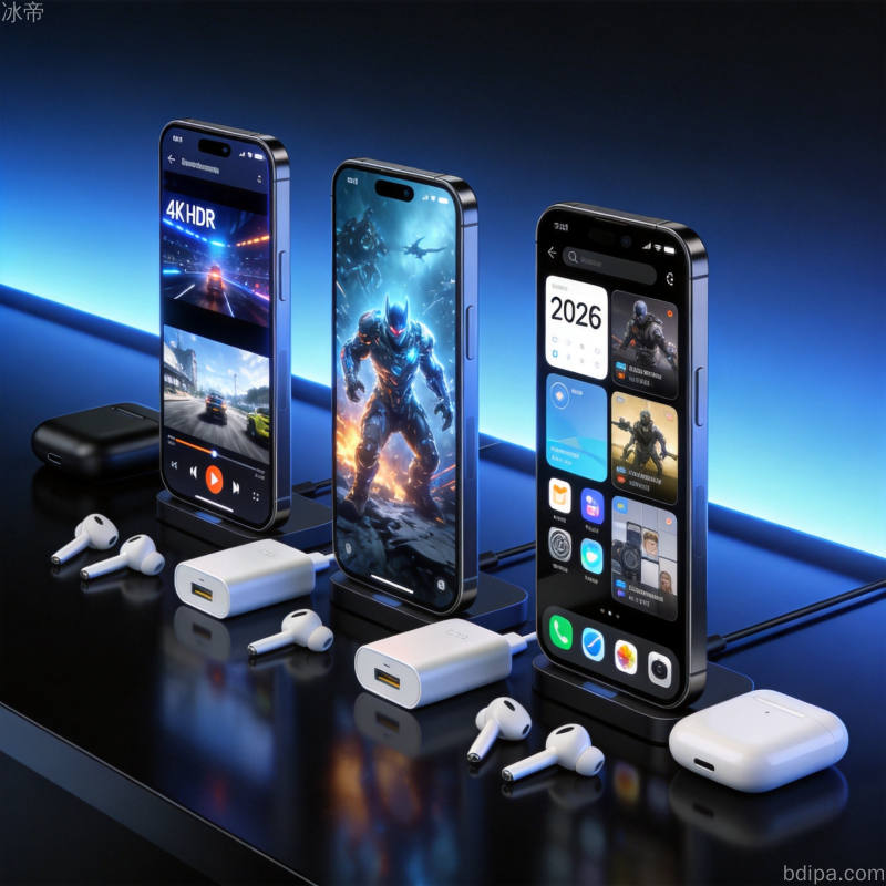 智能手机产品展示图，呈现现代手机的设计美学