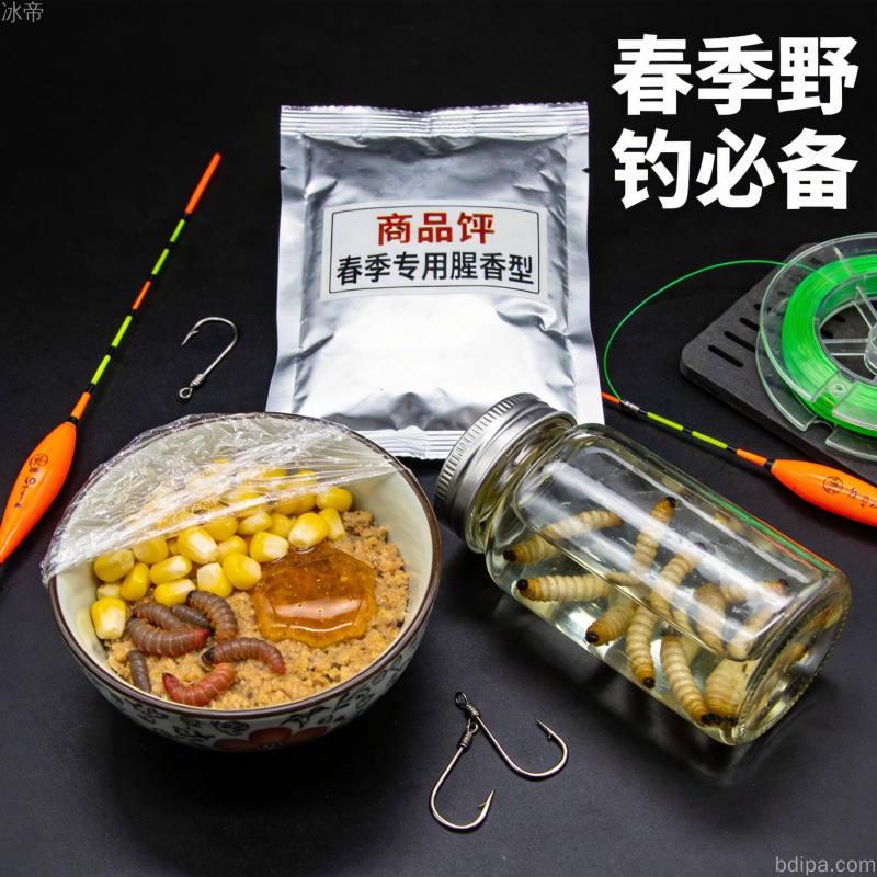 钓鱼饵料状态调整示意图,展示拉饵和搓饵的不同状态