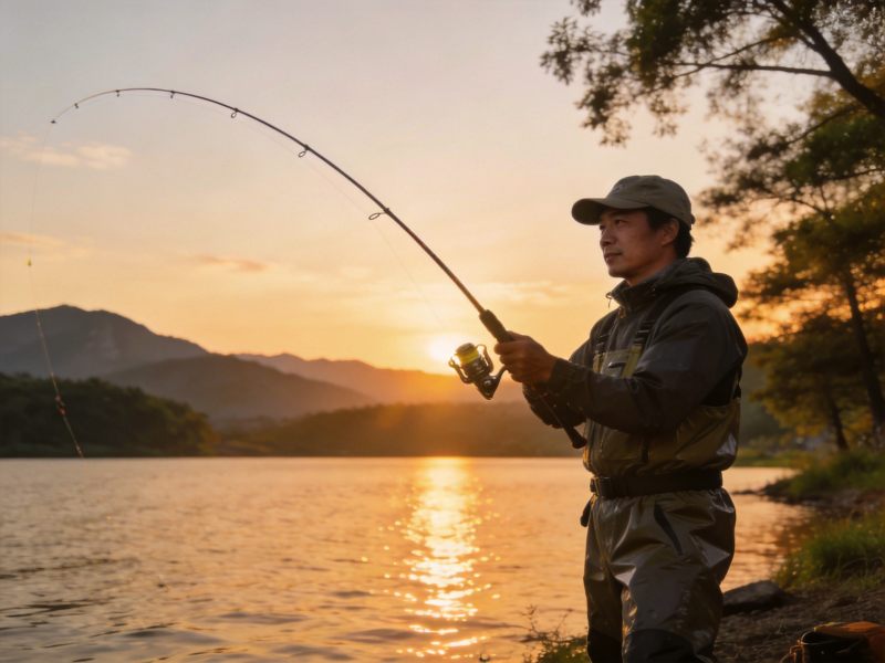 2026夏季路亚竿新手入门指南:三步选对人生第一支路亚竿 2 路亚竿细节特写,展示纺车式水滴轮结构