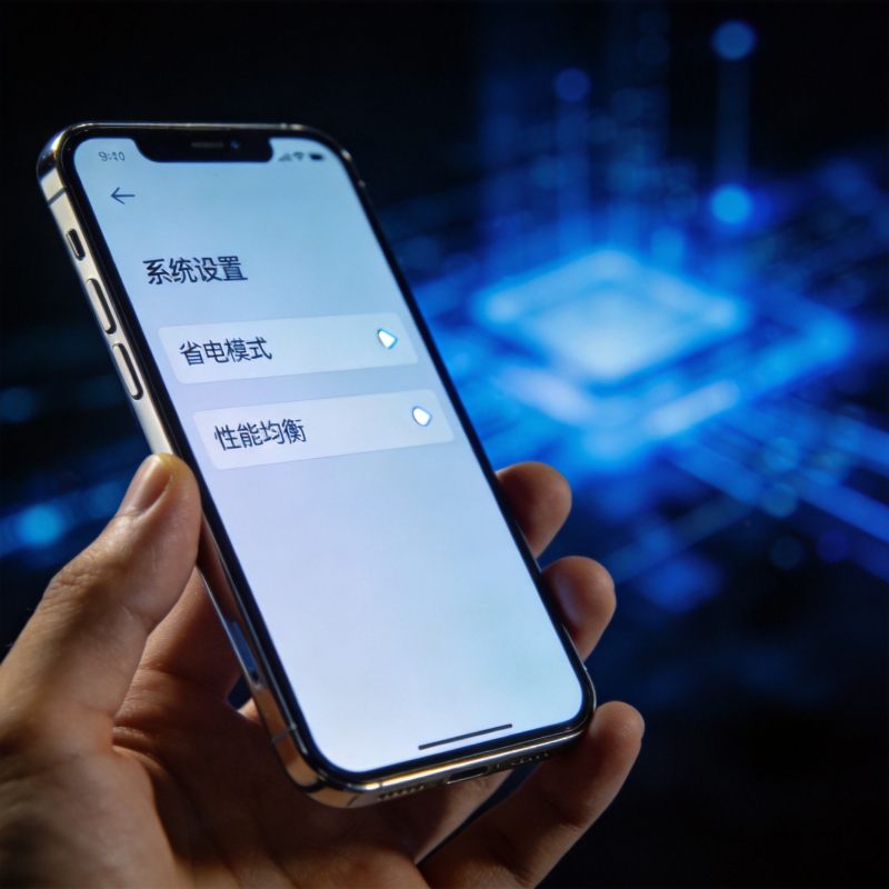 手机系统设置中开启省电均衡模式降低功耗发热