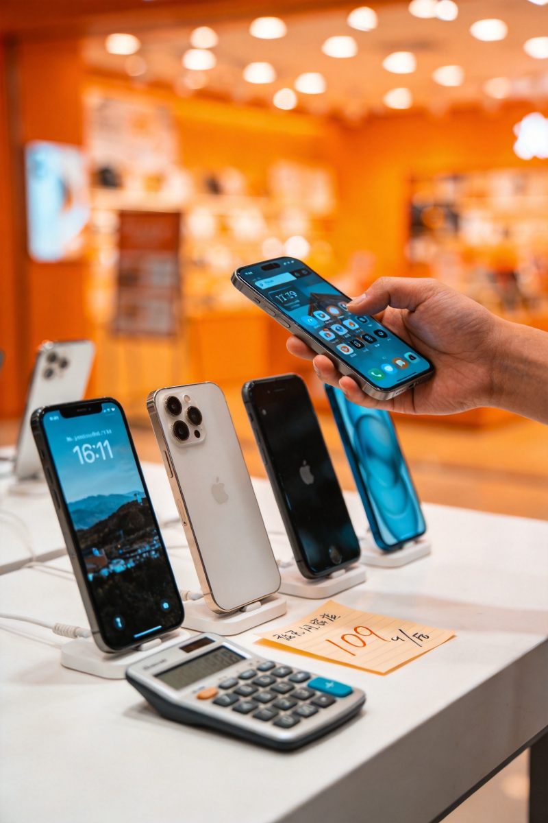 线下门店对比多款新机,理性选购更划算